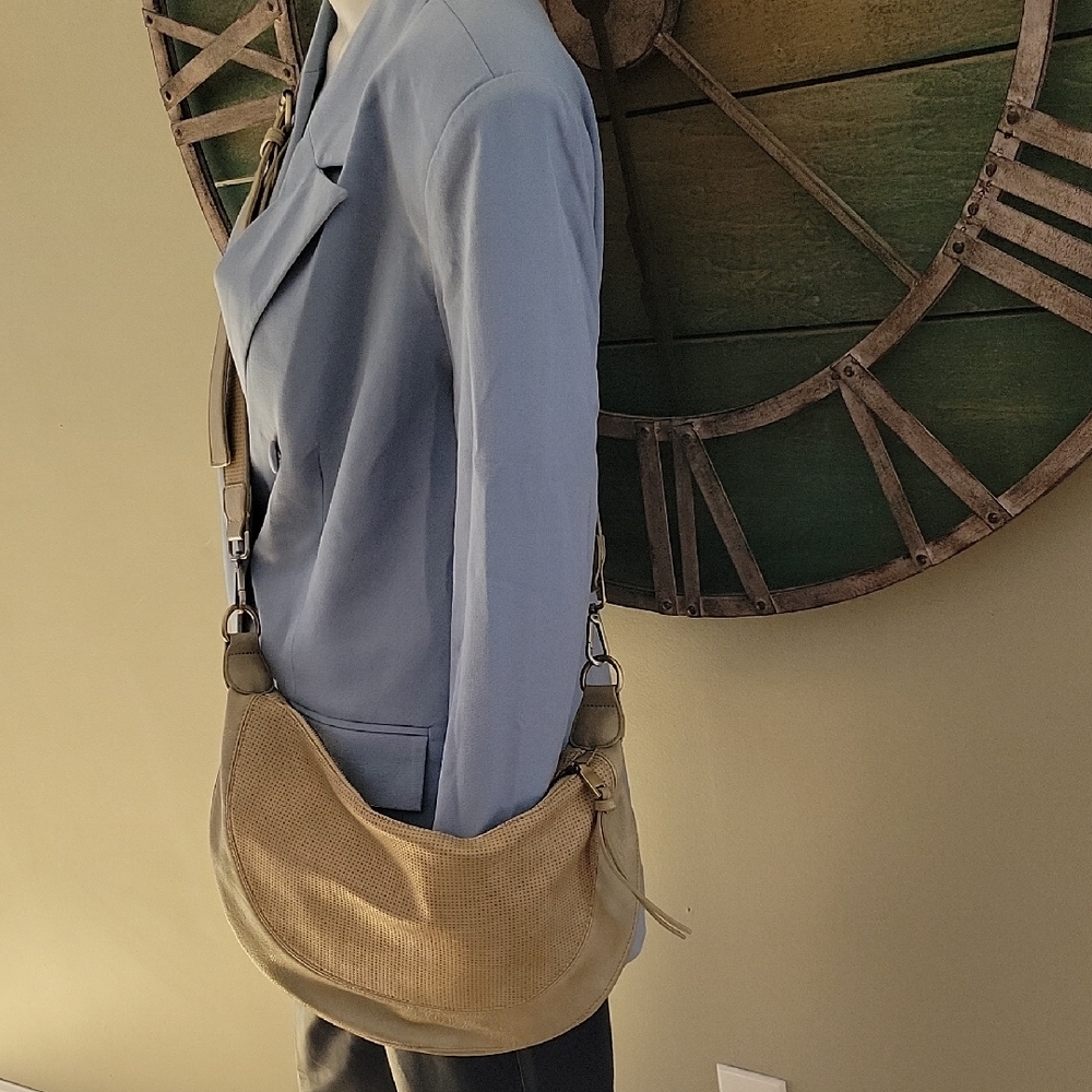 Anthropologie Luna Perforated Crossbody Bag